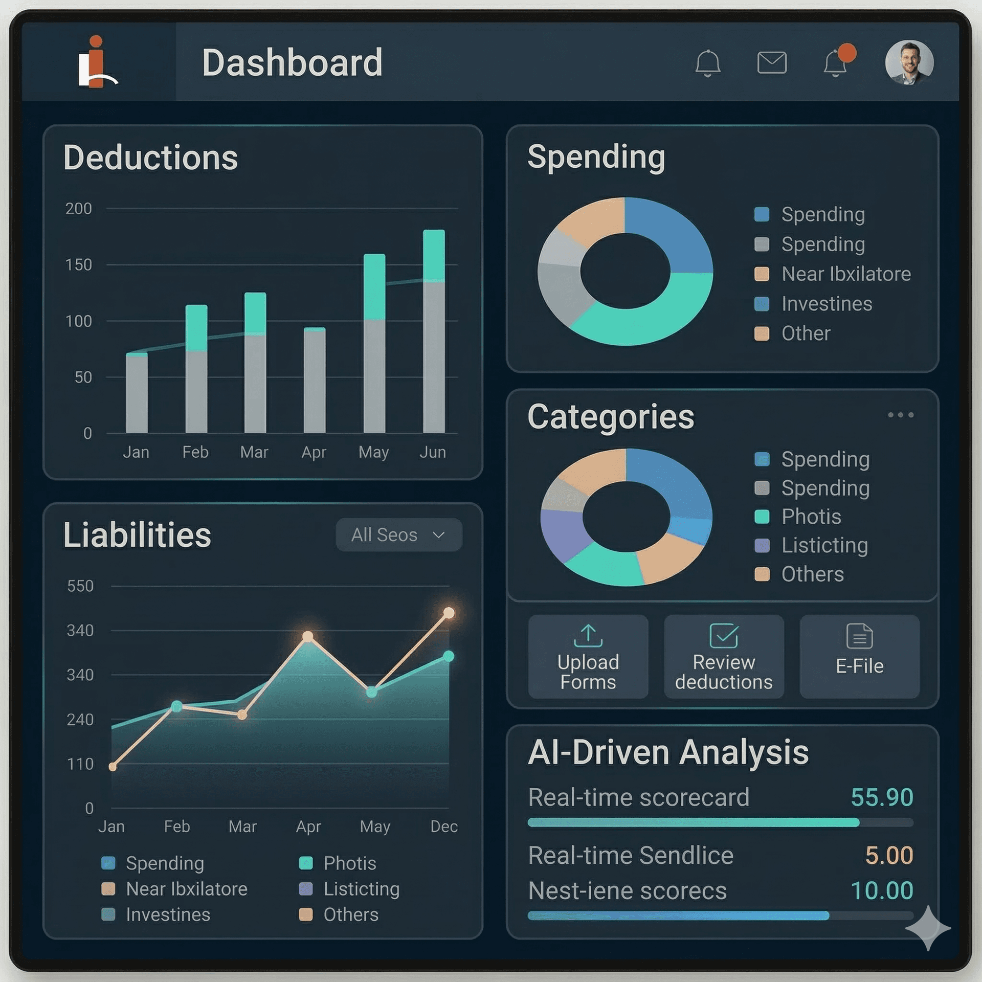 Intelligent Taxation client portal dashboard